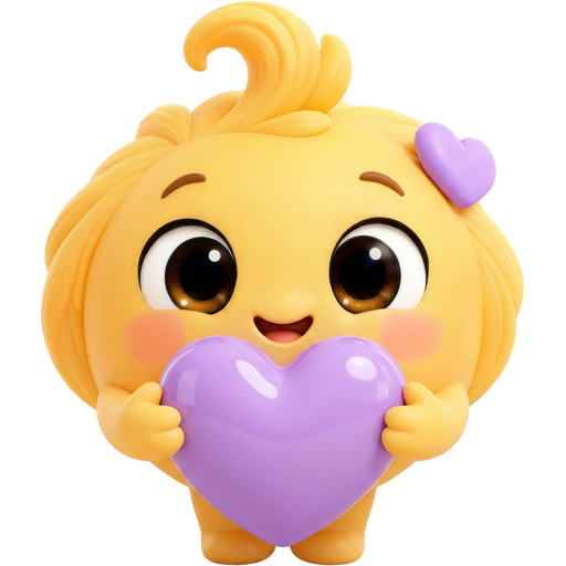 CC holding a heart